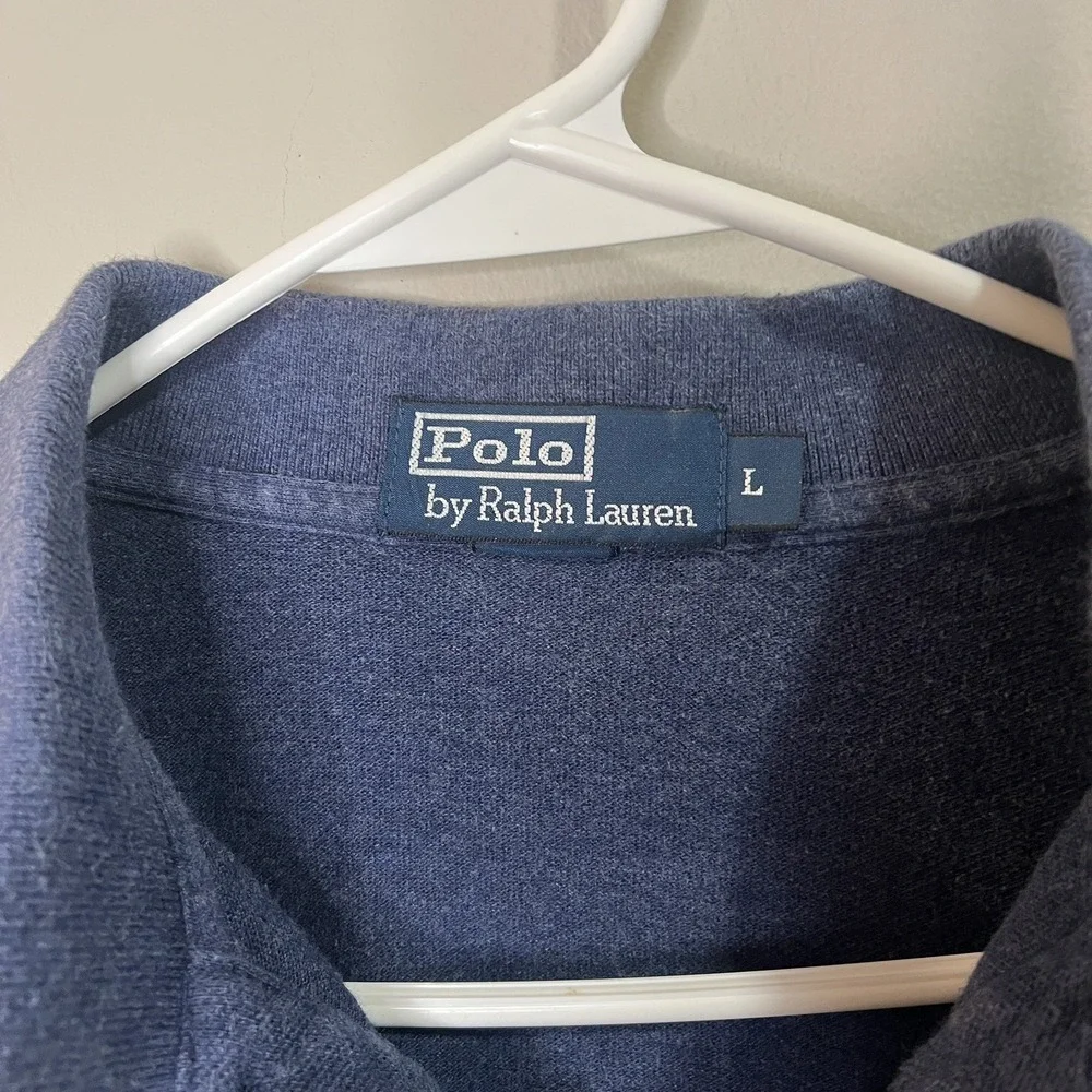 Polo Ralph Lauren Polo Shirt Mens Classic Fit Long Sleeve Large Little Pony Polo